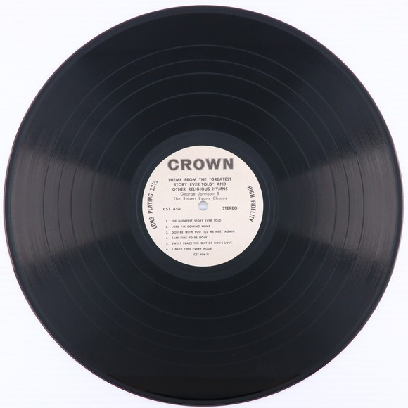 George Johnson & Robert Evans Chorus, Greatest Story Ever Told Hymns LP Record - Picture 8 of 16